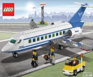 пазл Лего пассажирский самолет